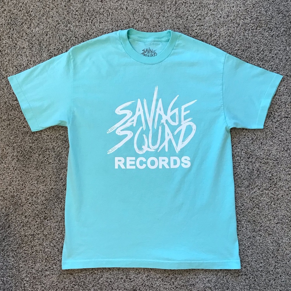 Savage Squad Records t-shirt. In Excellent Condition! Size Large.